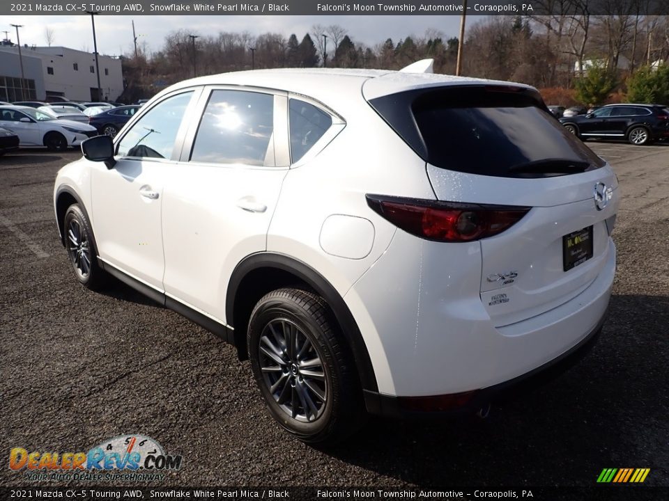 2021 Mazda CX-5 Touring AWD Snowflake White Pearl Mica / Black Photo #6