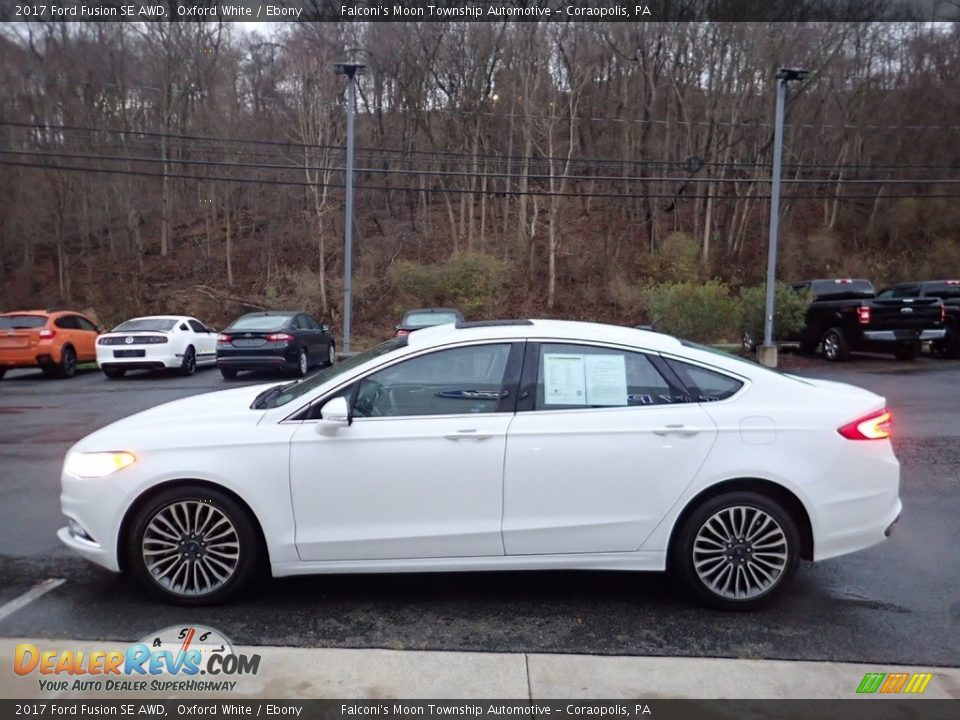 2017 Ford Fusion SE AWD Oxford White / Ebony Photo #6