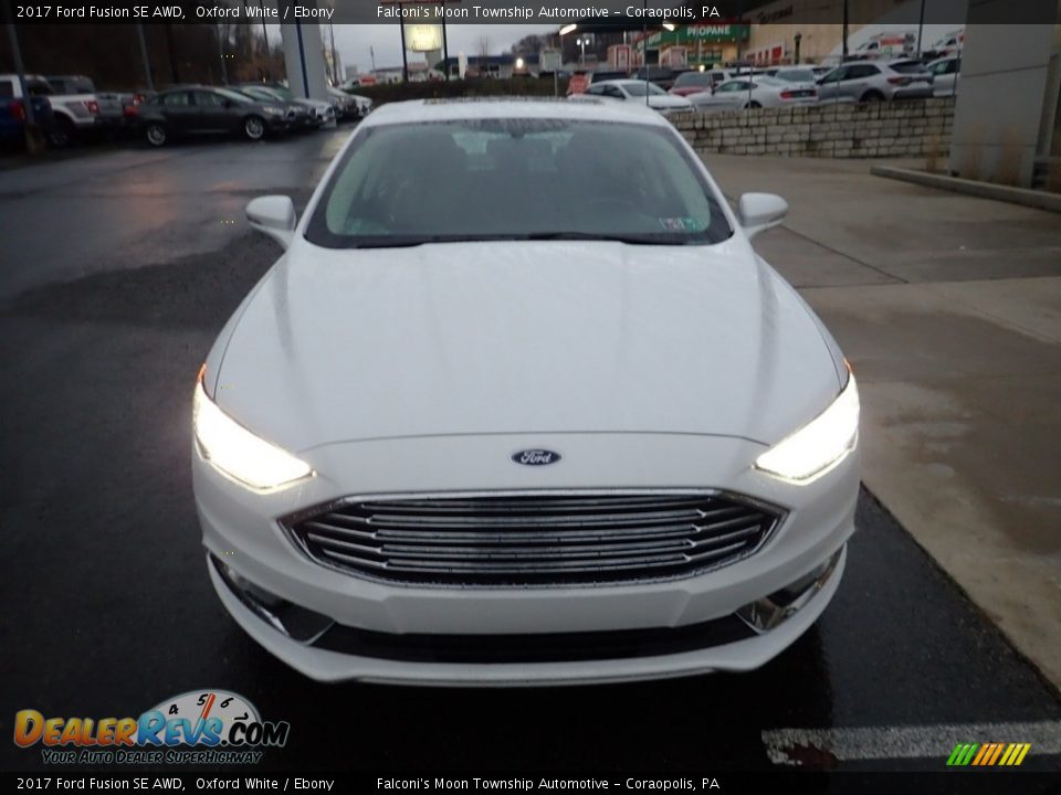 2017 Ford Fusion SE AWD Oxford White / Ebony Photo #8