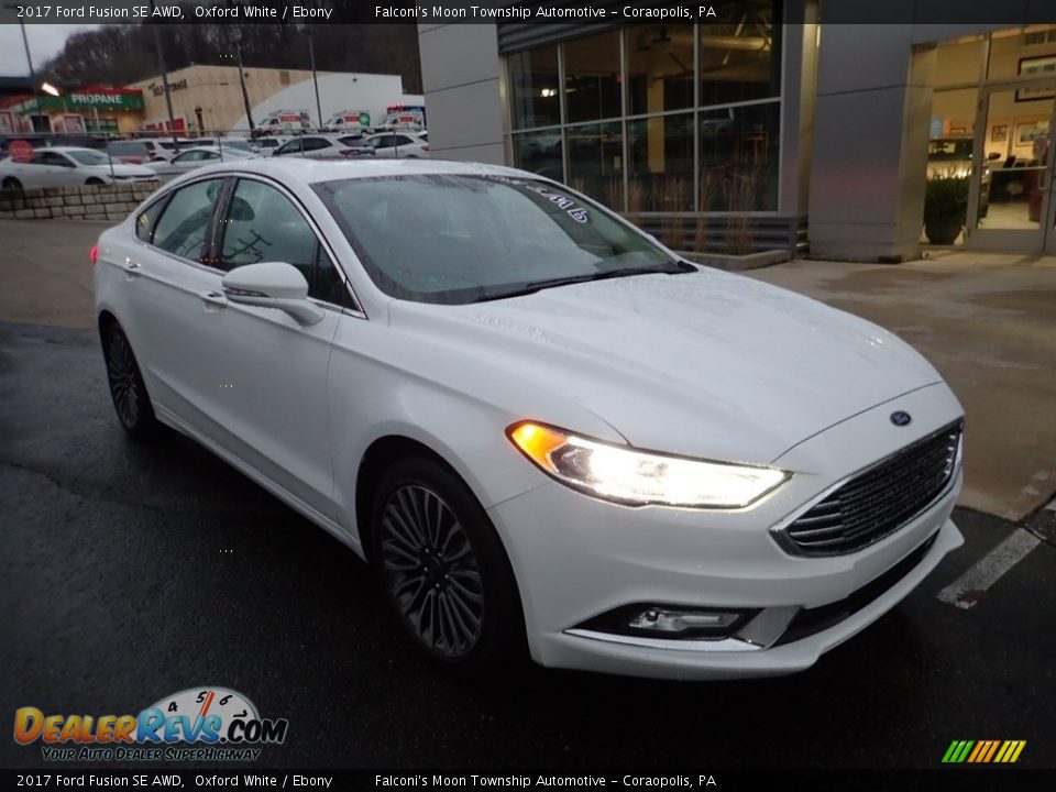 2017 Ford Fusion SE AWD Oxford White / Ebony Photo #9