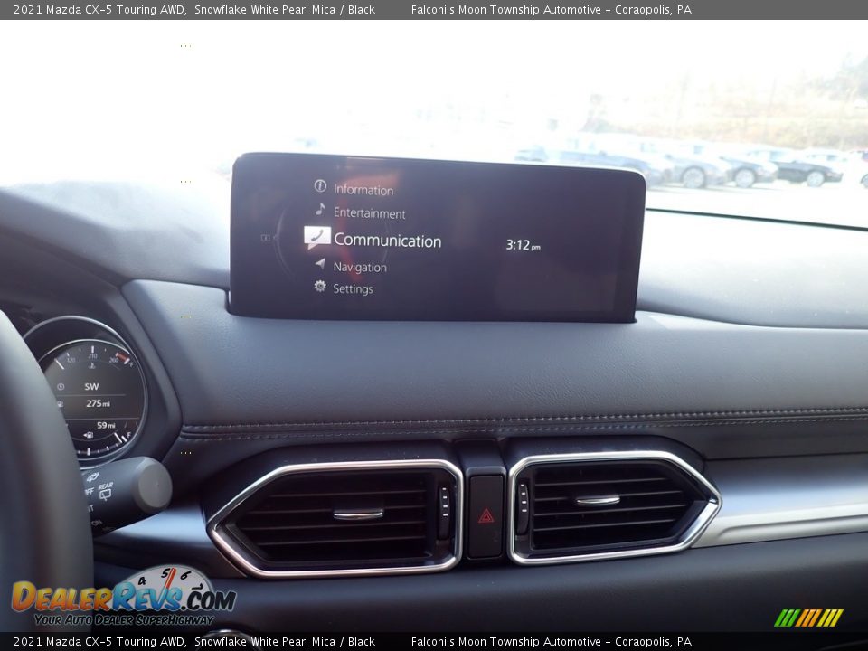 2021 Mazda CX-5 Touring AWD Snowflake White Pearl Mica / Black Photo #12