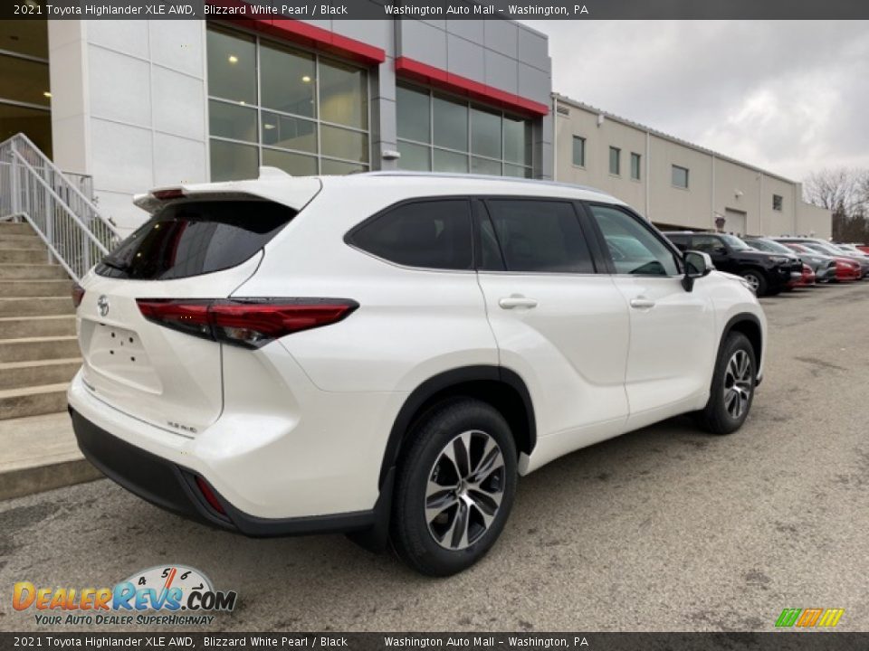 2021 Toyota Highlander XLE AWD Blizzard White Pearl / Black Photo #15