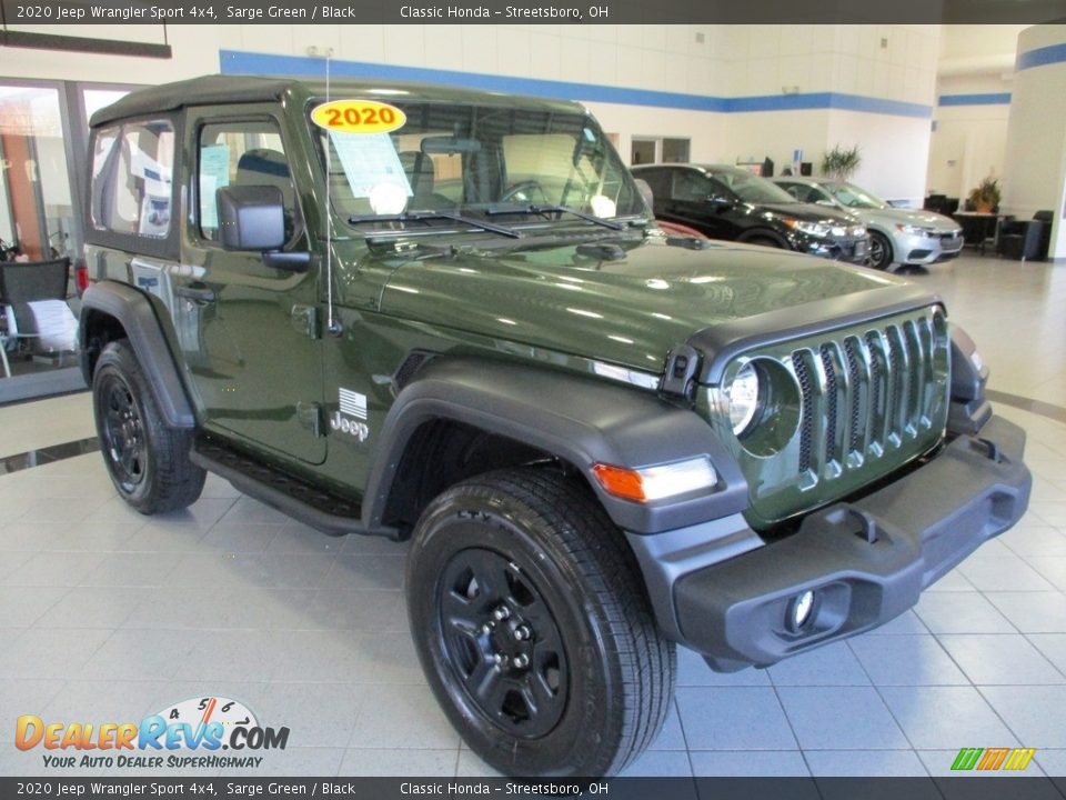 2020 Jeep Wrangler Sport 4x4 Sarge Green / Black Photo #3