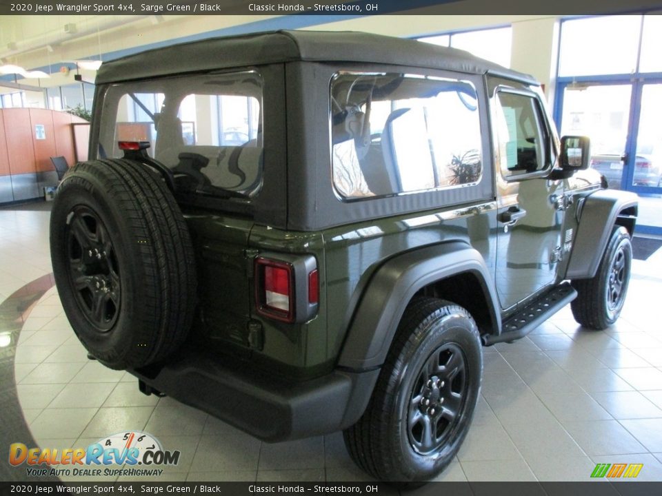 2020 Jeep Wrangler Sport 4x4 Sarge Green / Black Photo #8