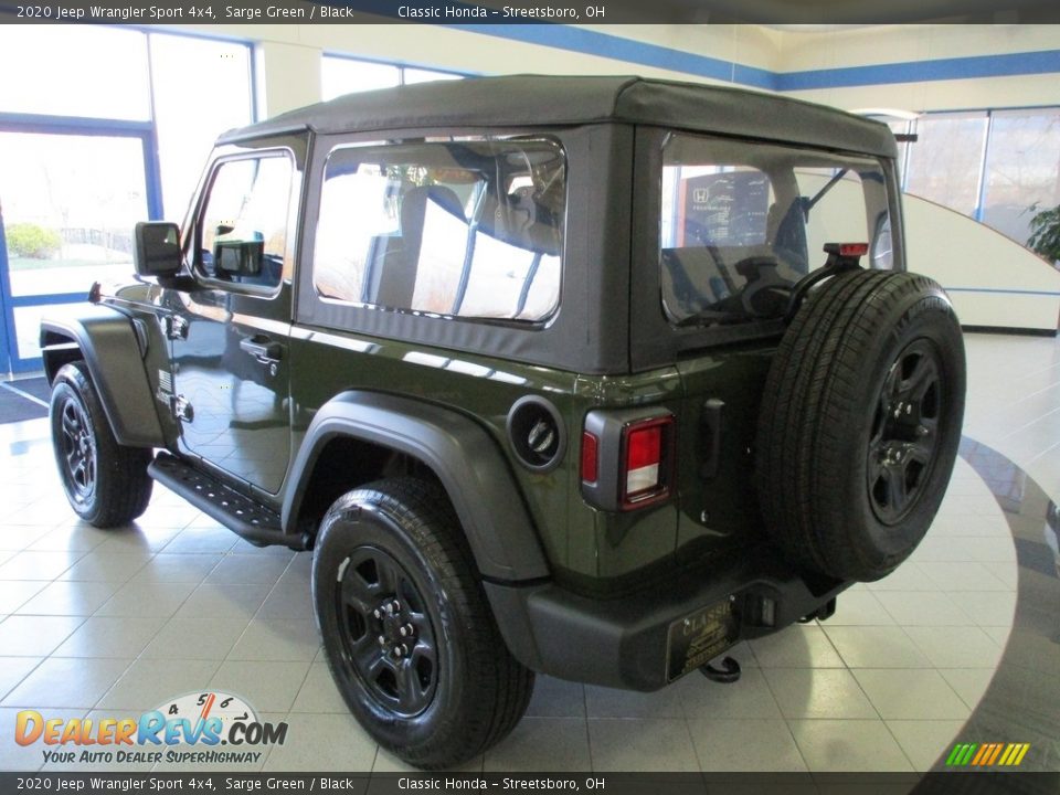 2020 Jeep Wrangler Sport 4x4 Sarge Green / Black Photo #10