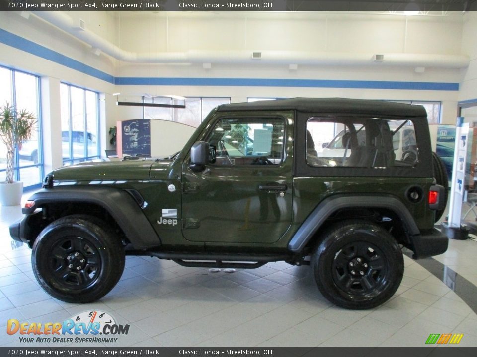 2020 Jeep Wrangler Sport 4x4 Sarge Green / Black Photo #11