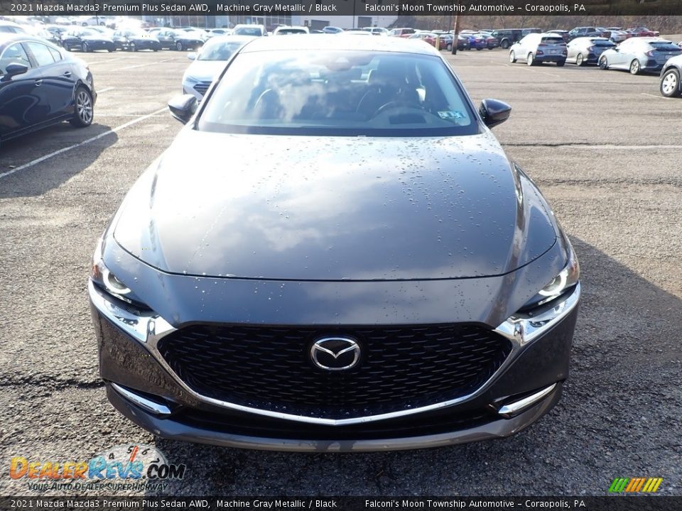 2021 Mazda Mazda3 Premium Plus Sedan AWD Machine Gray Metallic / Black Photo #4