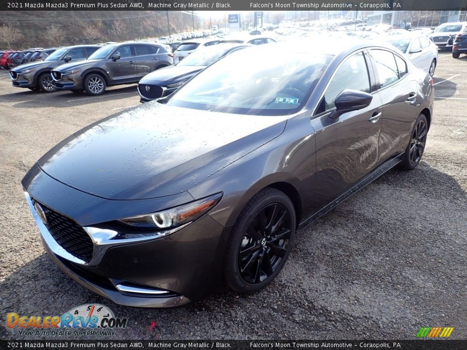 2021 Mazda Mazda3 Premium Plus Sedan AWD Machine Gray Metallic / Black Photo #5