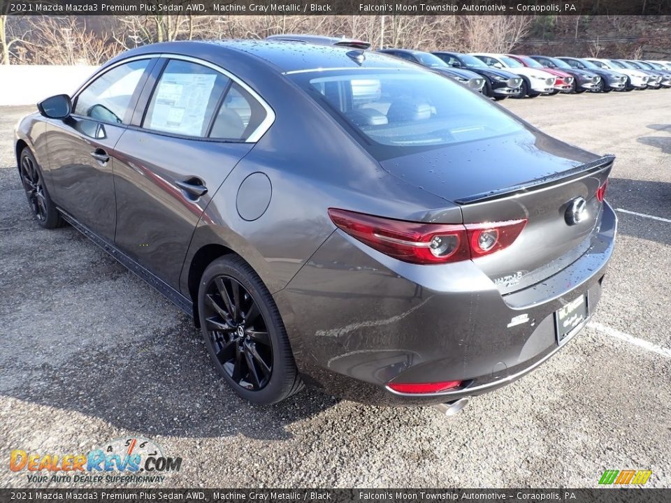 2021 Mazda Mazda3 Premium Plus Sedan AWD Machine Gray Metallic / Black Photo #6