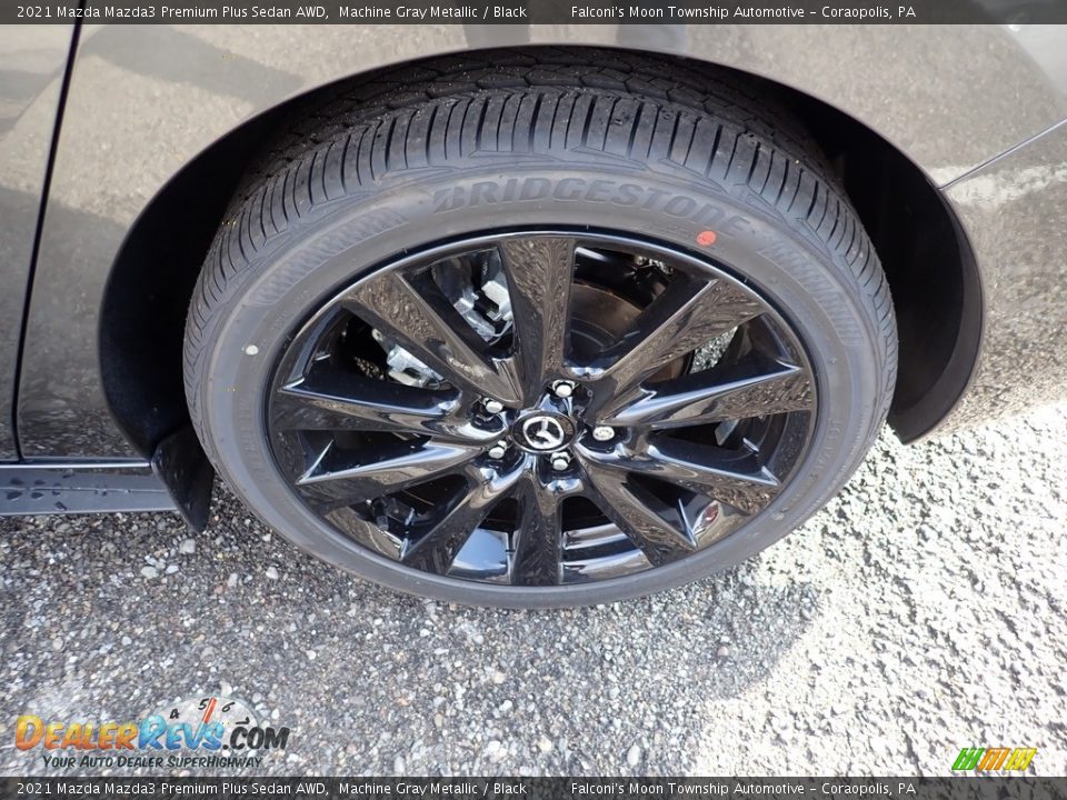 2021 Mazda Mazda3 Premium Plus Sedan AWD Machine Gray Metallic / Black Photo #7