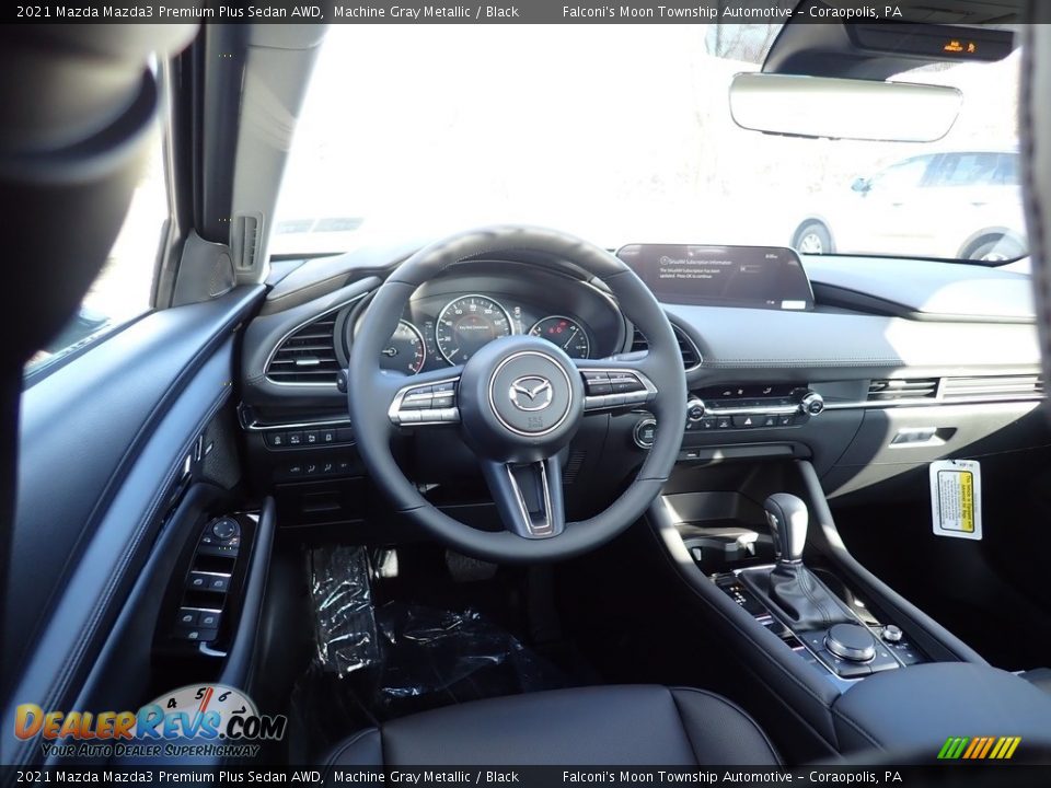 2021 Mazda Mazda3 Premium Plus Sedan AWD Machine Gray Metallic / Black Photo #9