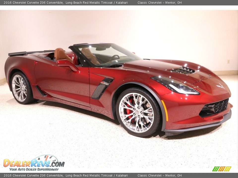 2016 Chevrolet Corvette Z06 Convertible Long Beach Red Metallic Tintcoat / Kalahari Photo #1