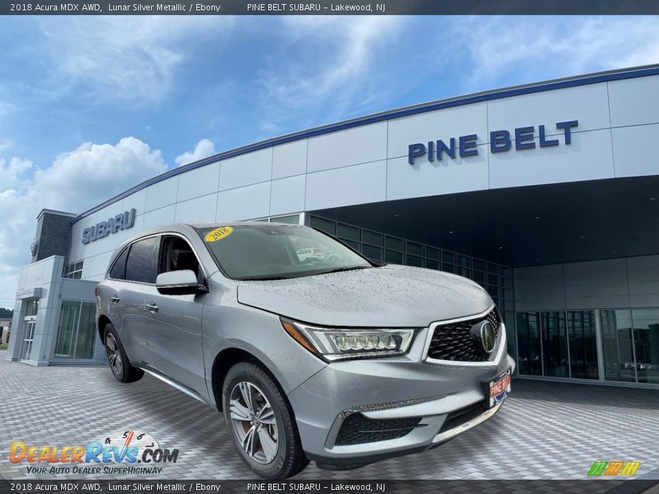 2018 Acura MDX AWD Lunar Silver Metallic / Ebony Photo #1