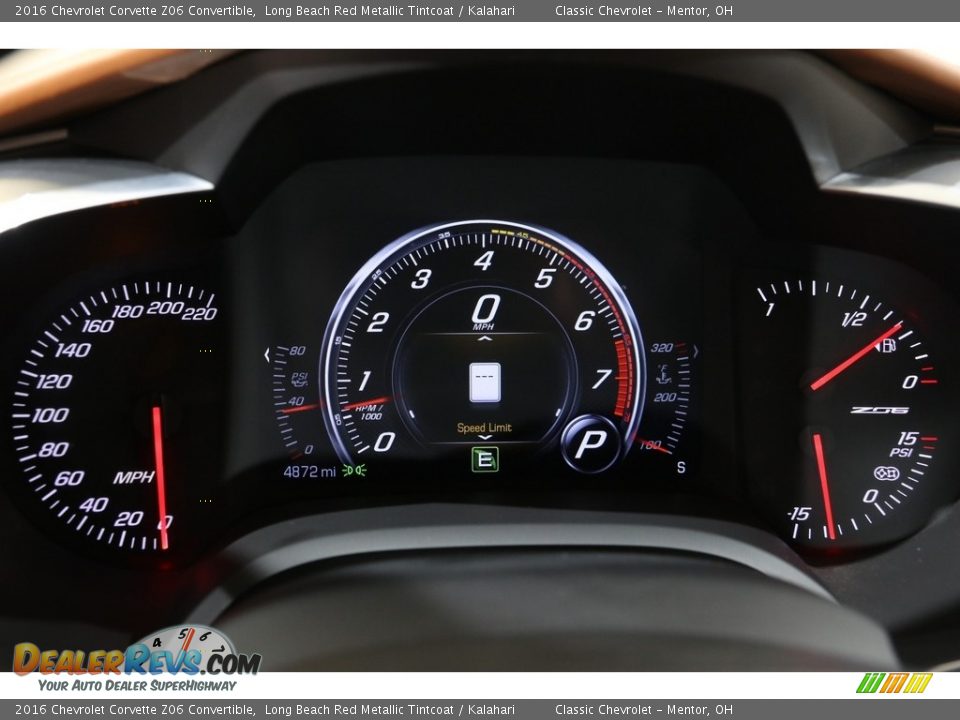 2016 Chevrolet Corvette Z06 Convertible Gauges Photo #13