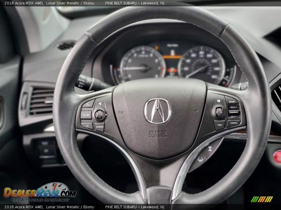 2018 Acura MDX AWD Lunar Silver Metallic / Ebony Photo #12