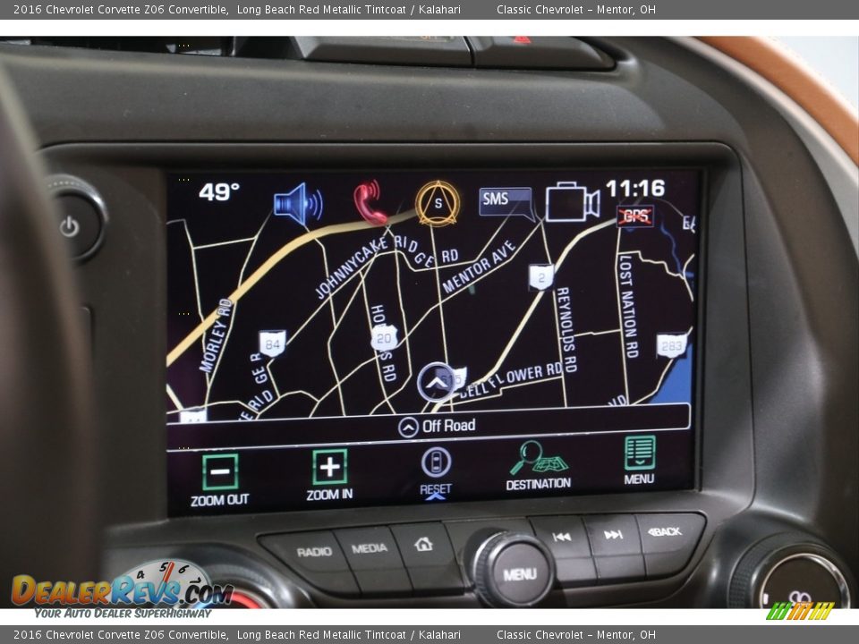 Navigation of 2016 Chevrolet Corvette Z06 Convertible Photo #19