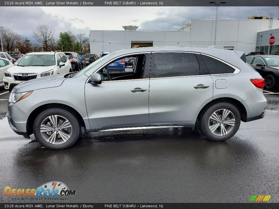 2018 Acura MDX AWD Lunar Silver Metallic / Ebony Photo #17