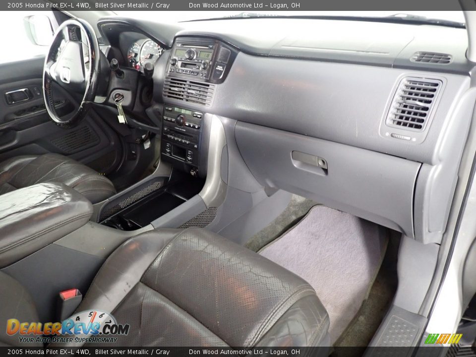 2005 Honda Pilot EX-L 4WD Billet Silver Metallic / Gray Photo #22