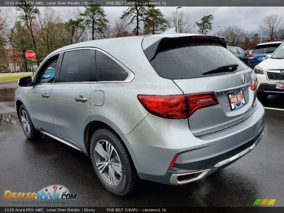 2018 Acura MDX AWD Lunar Silver Metallic / Ebony Photo #18