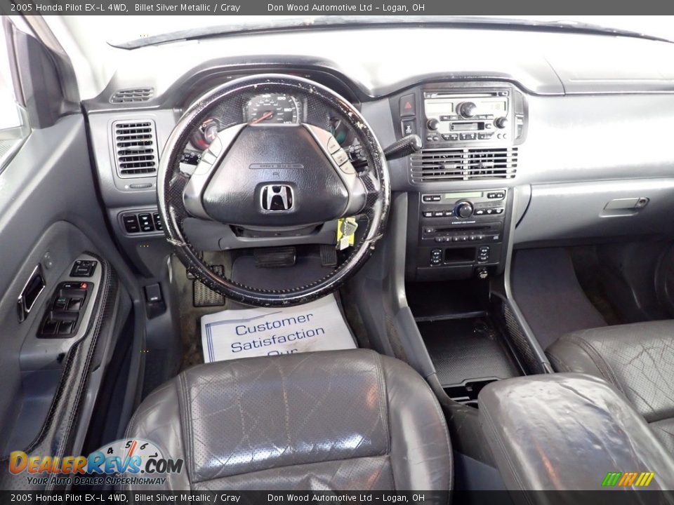 2005 Honda Pilot EX-L 4WD Billet Silver Metallic / Gray Photo #23