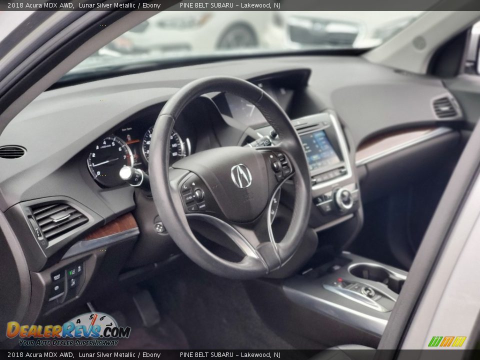 2018 Acura MDX AWD Lunar Silver Metallic / Ebony Photo #35