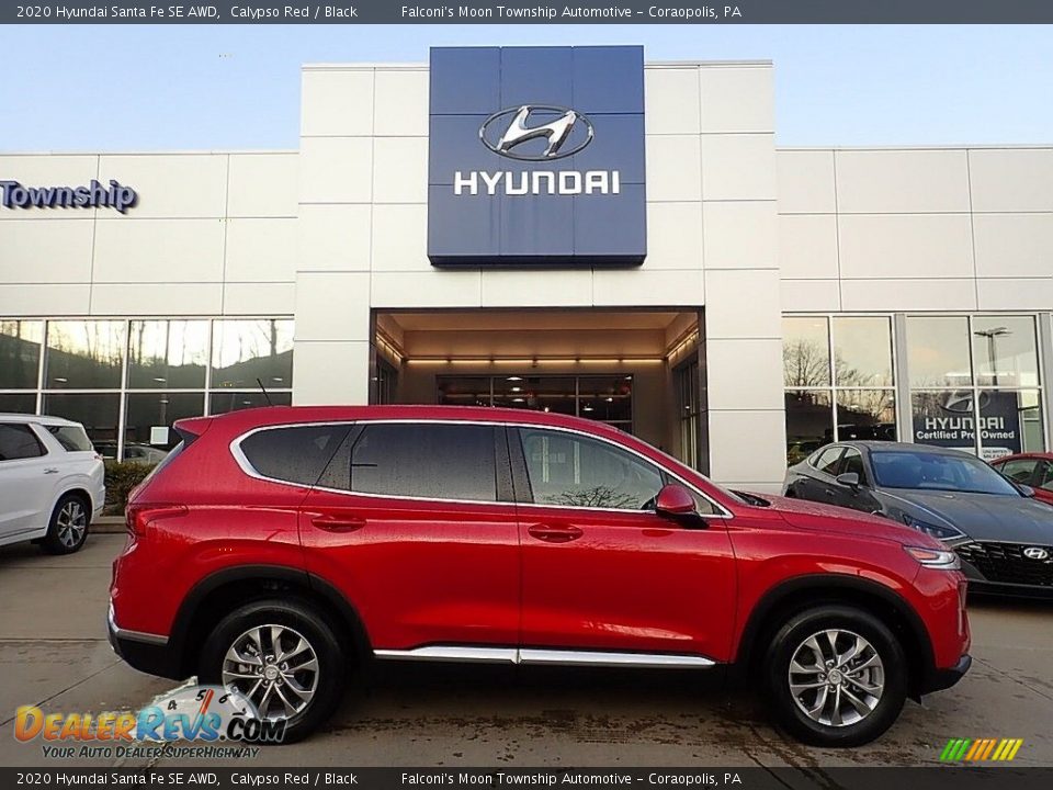 2020 Hyundai Santa Fe SE AWD Calypso Red / Black Photo #1