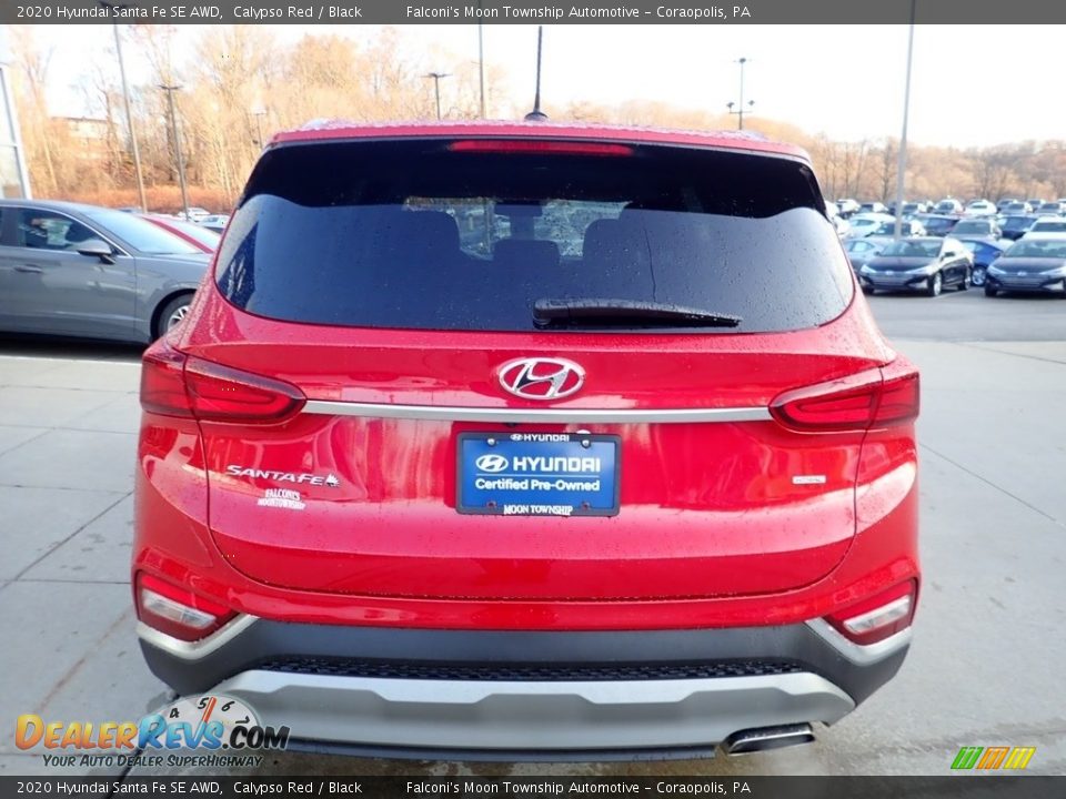 2020 Hyundai Santa Fe SE AWD Calypso Red / Black Photo #3
