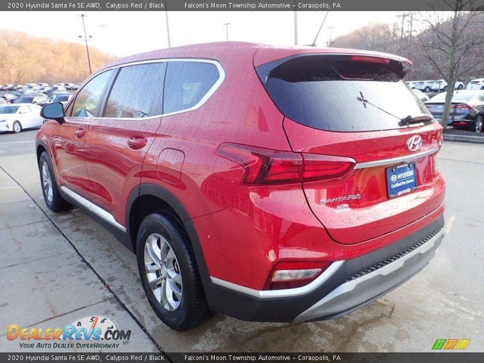2020 Hyundai Santa Fe SE AWD Calypso Red / Black Photo #5