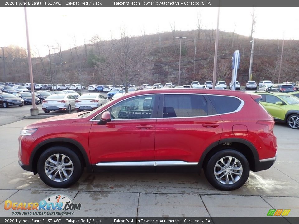 2020 Hyundai Santa Fe SE AWD Calypso Red / Black Photo #6