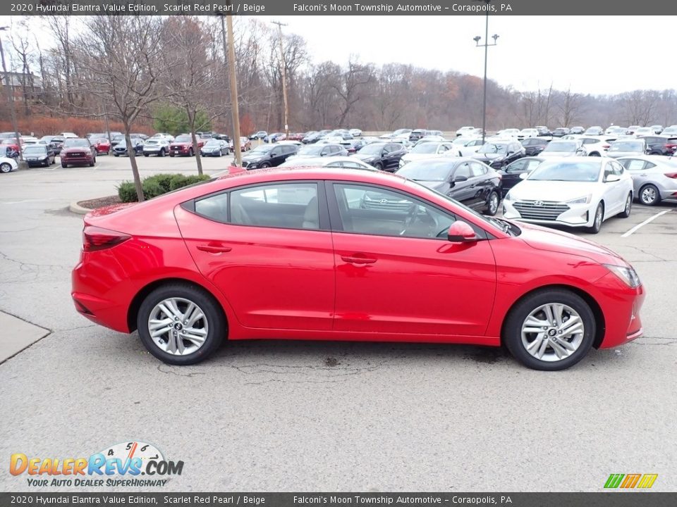 2020 Hyundai Elantra Value Edition Scarlet Red Pearl / Beige Photo #1