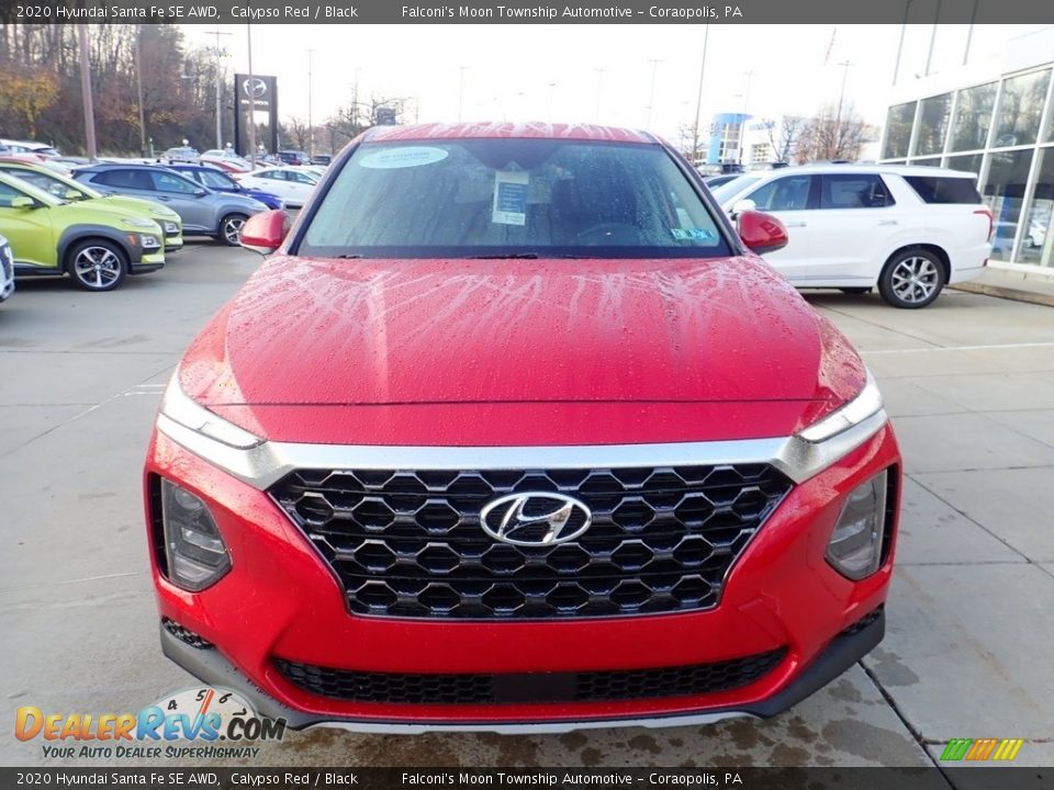 2020 Hyundai Santa Fe SE AWD Calypso Red / Black Photo #8