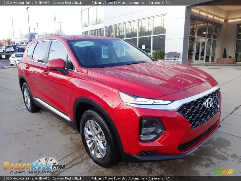2020 Hyundai Santa Fe SE AWD Calypso Red / Black Photo #9