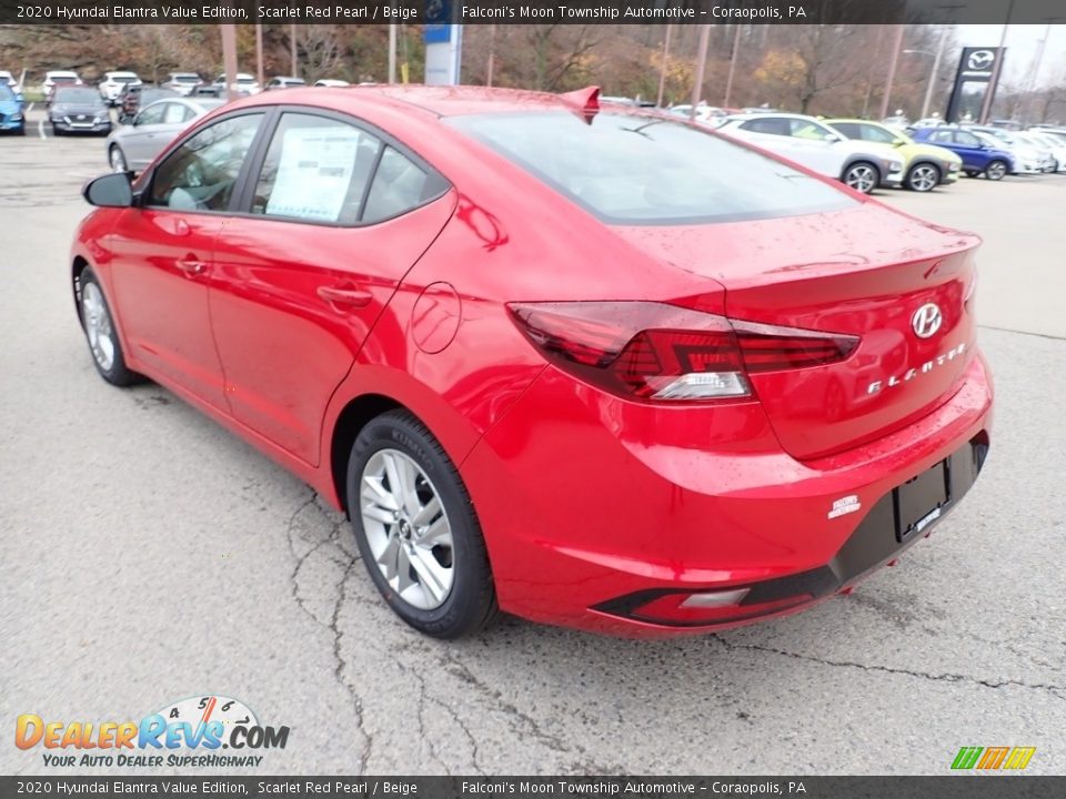 2020 Hyundai Elantra Value Edition Scarlet Red Pearl / Beige Photo #6