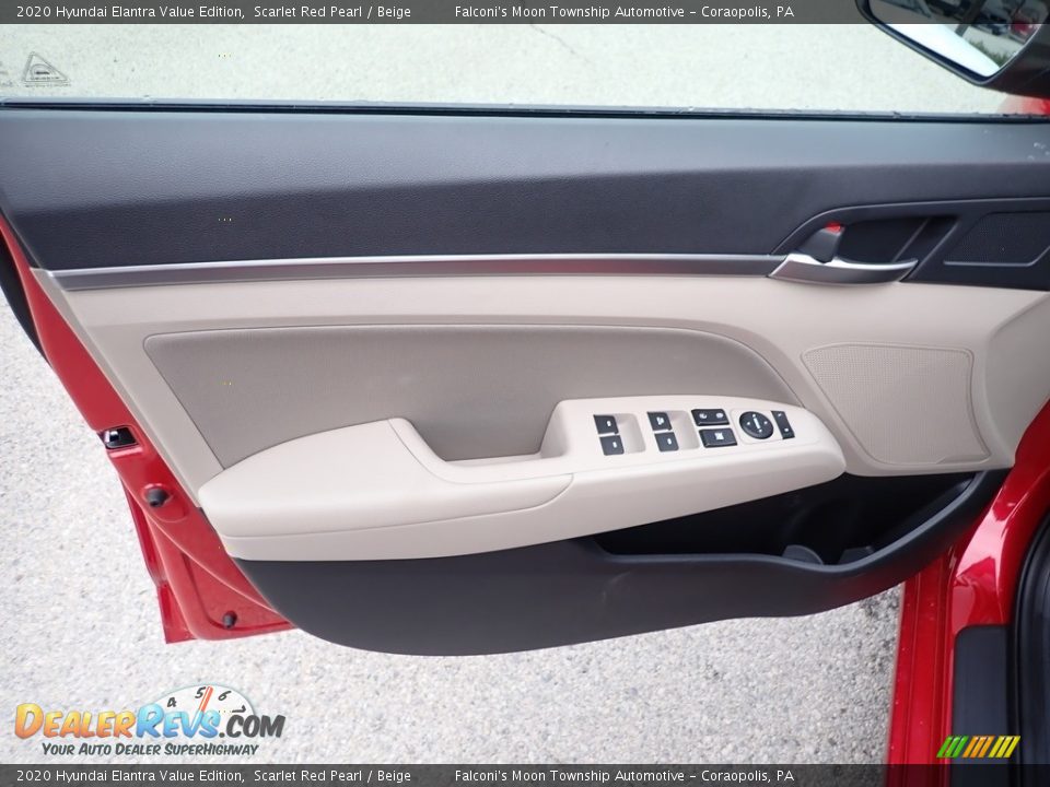 2020 Hyundai Elantra Value Edition Scarlet Red Pearl / Beige Photo #10
