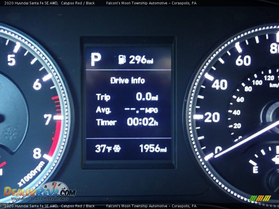 2020 Hyundai Santa Fe SE AWD Calypso Red / Black Photo #24