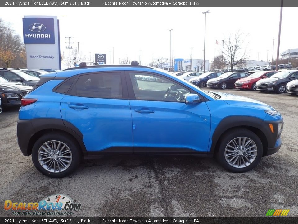 2021 Hyundai Kona SEL AWD Surf Blue / Black Photo #1