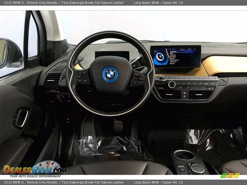 2016 BMW i3 Mineral Grey Metallic / Tera Dalbergia Brown Full Natural Leather Photo #4