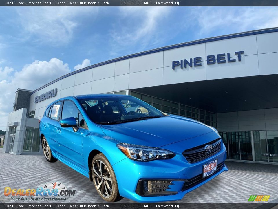 2021 Subaru Impreza Sport 5-Door Ocean Blue Pearl / Black Photo #1