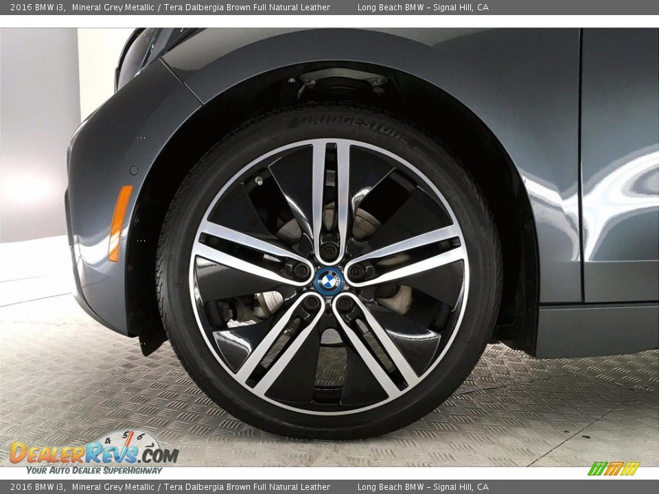 2016 BMW i3 Mineral Grey Metallic / Tera Dalbergia Brown Full Natural Leather Photo #8
