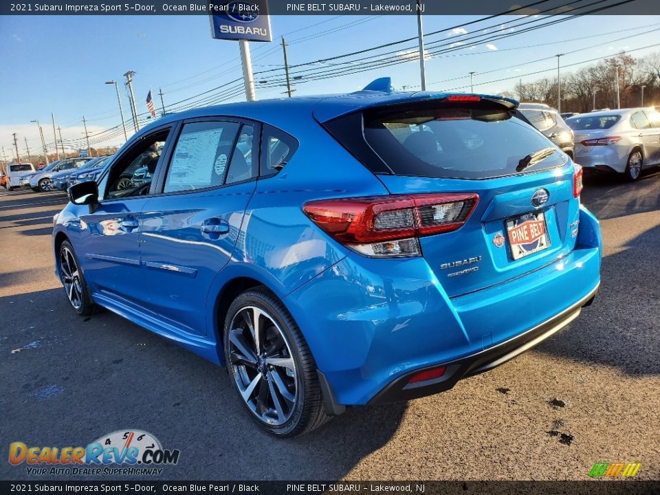 2021 Subaru Impreza Sport 5-Door Ocean Blue Pearl / Black Photo #4