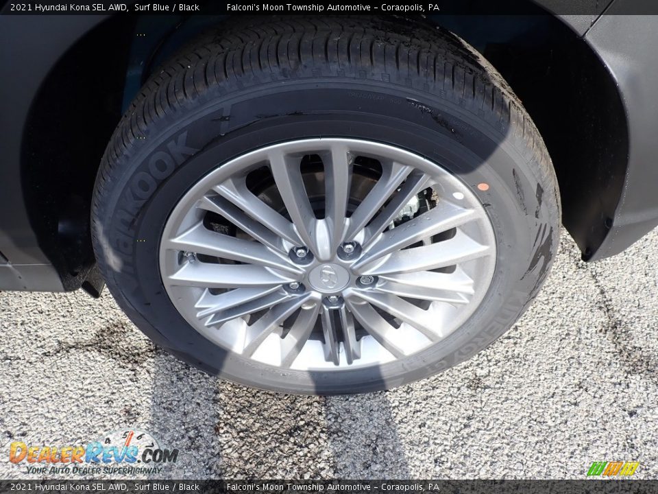 2021 Hyundai Kona SEL AWD Surf Blue / Black Photo #7