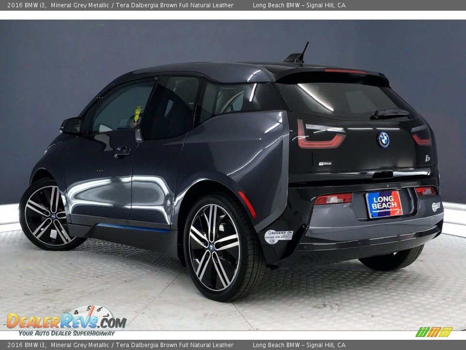 2016 BMW i3 Mineral Grey Metallic / Tera Dalbergia Brown Full Natural Leather Photo #10