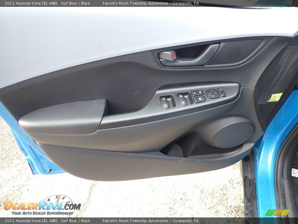 2021 Hyundai Kona SEL AWD Surf Blue / Black Photo #11
