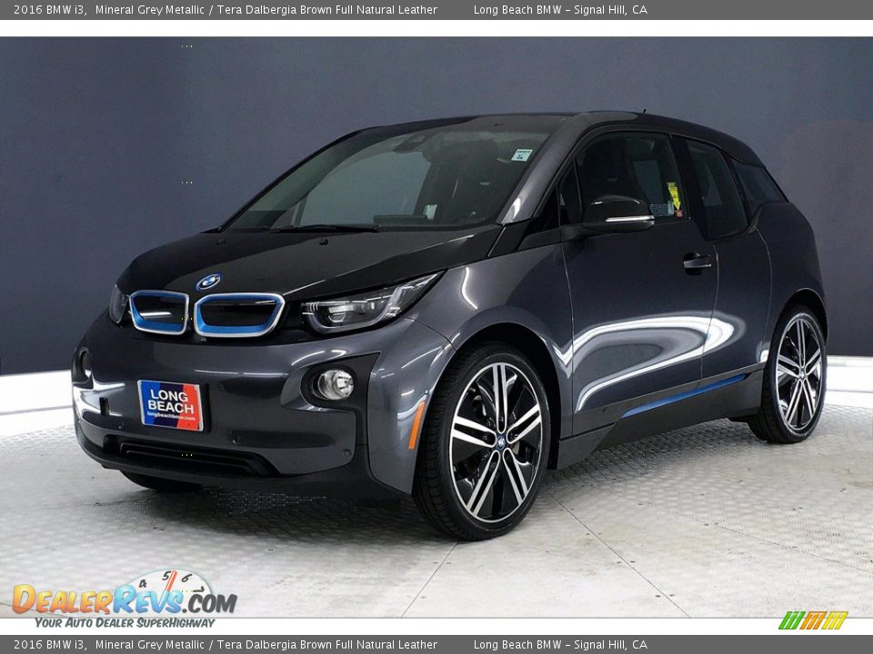 2016 BMW i3 Mineral Grey Metallic / Tera Dalbergia Brown Full Natural Leather Photo #12