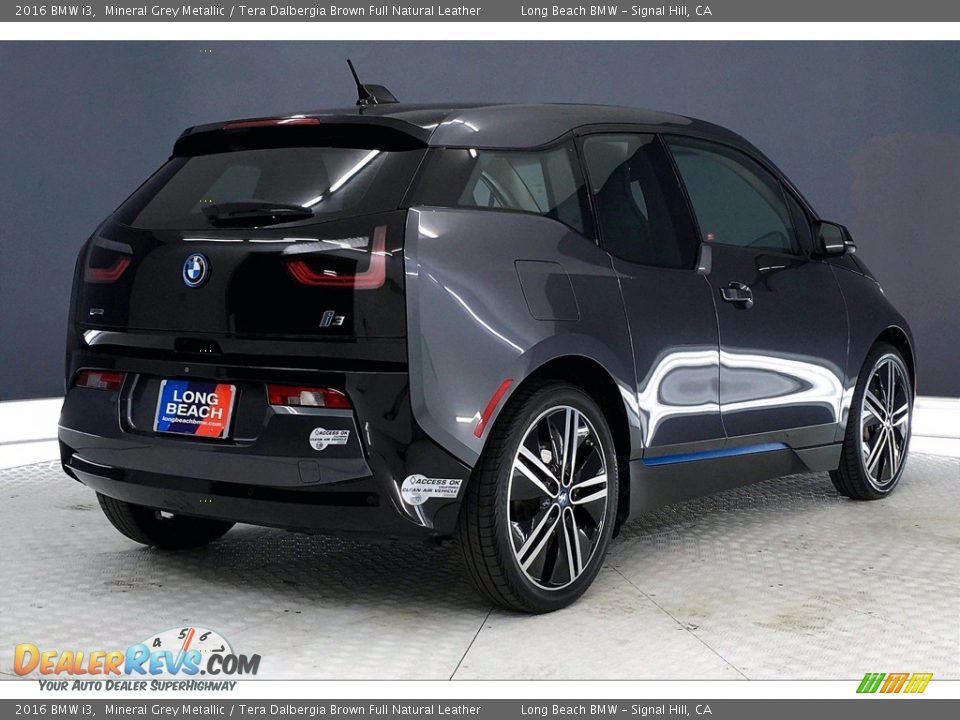 2016 BMW i3 Mineral Grey Metallic / Tera Dalbergia Brown Full Natural Leather Photo #13