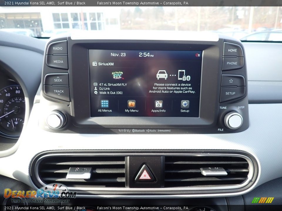 2021 Hyundai Kona SEL AWD Surf Blue / Black Photo #13