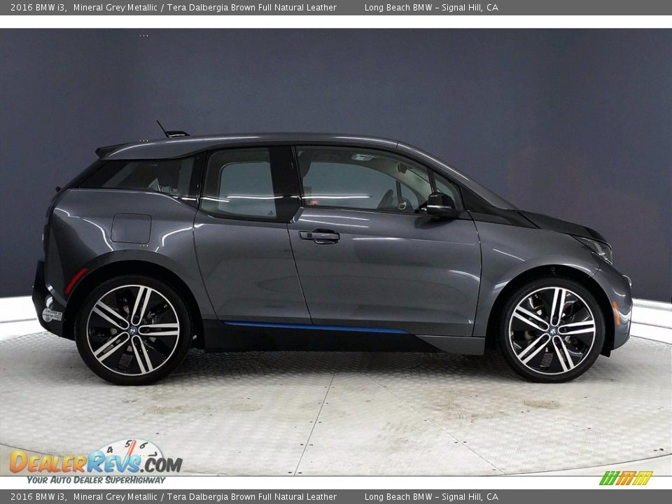 2016 BMW i3 Mineral Grey Metallic / Tera Dalbergia Brown Full Natural Leather Photo #14