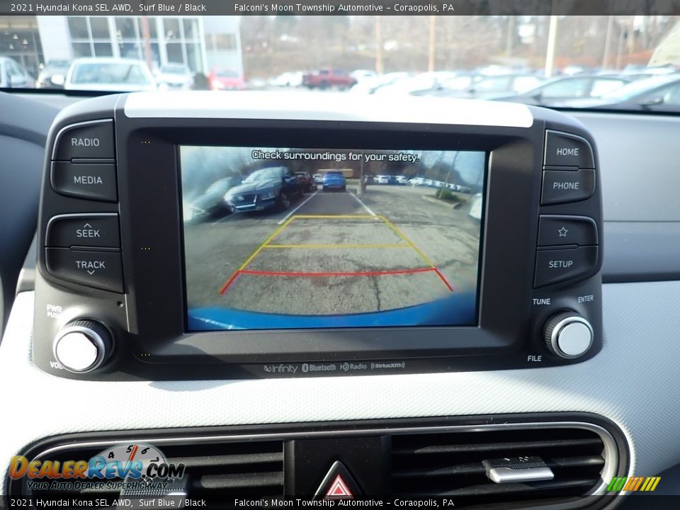 2021 Hyundai Kona SEL AWD Surf Blue / Black Photo #14