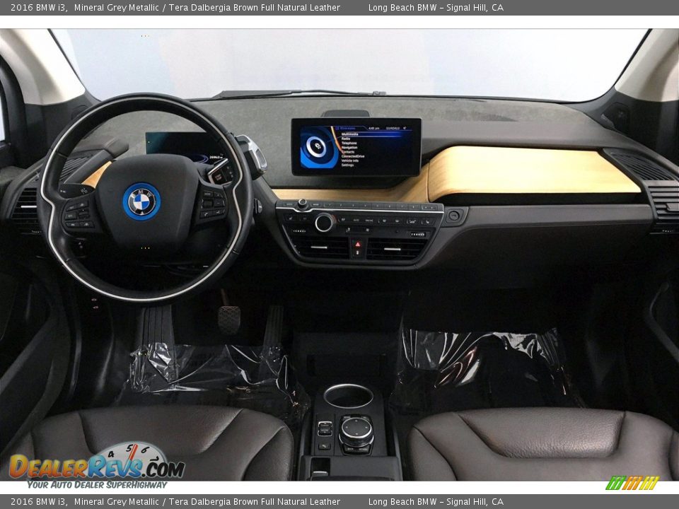 2016 BMW i3 Mineral Grey Metallic / Tera Dalbergia Brown Full Natural Leather Photo #15