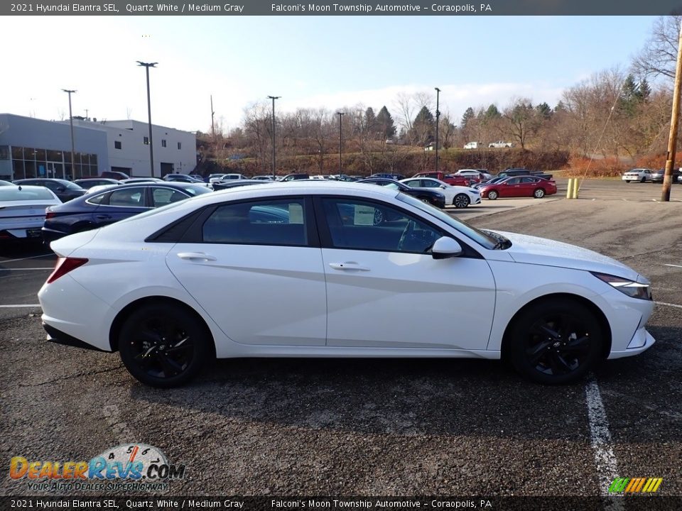 2021 Hyundai Elantra SEL Quartz White / Medium Gray Photo #1